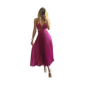 A & F Pink Maxi Dress
